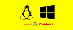 Windows and Linux logos